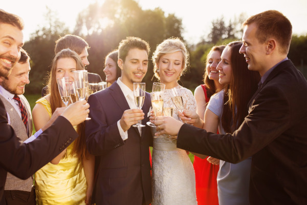 Zauberer Sektempfang